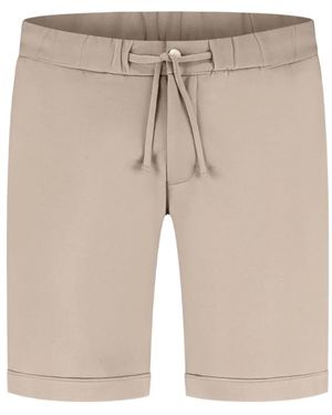 STEFAN BRANDT Jon Drawstring Piedra Shorts - Natural