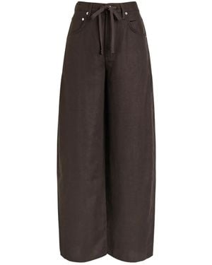 Citizens of Humanity Bynn Drawstring Wide-Leg Trousers - Brown