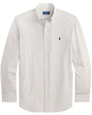 Polo Ralph Lauren Check-Pattern Button-Down Shirt - White