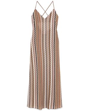 Mc2 Saint Barth Eydis Long Slip Dress - Natural
