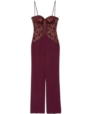 Aniye By Lace-Panelled Jumpsuit - Purple