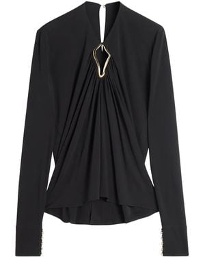 Lanvin Cut-Out Blouse - Black
