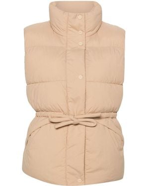 HUGO Logo-Plaque Gilet - Natural