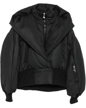 The Attico High-Collar Padded Jacket - Black