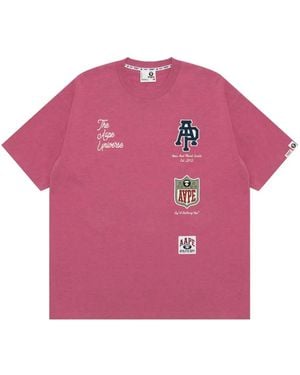 Aape By A Bathing Ape T-Shirt À Patch Appliqué - Rose