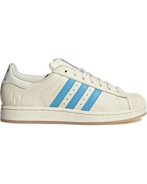 adidas Superstar Lionel Messi "Cream/Semi Burst" Trainers - Blue
