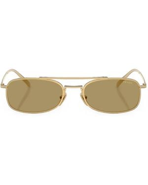 Prada Sonnenbrille Mit Doppelsteg - Mettallic