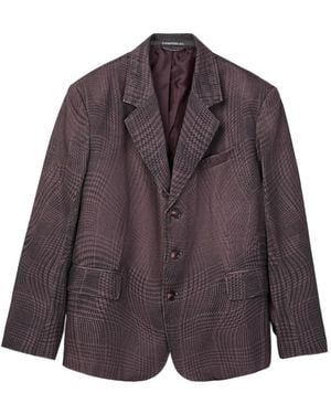 CAMPERLAB Blazer À Carreaux - Purple