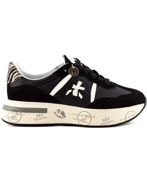 Premiata Nero Sneakers With Luxe Leather - Black