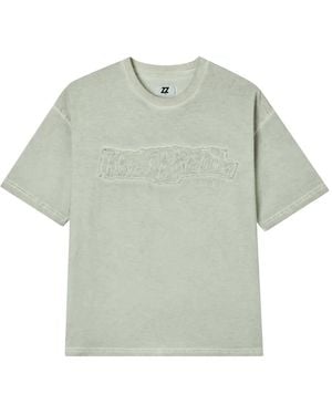 Izzue T-Shirt Con Logo Goffrato - Verde