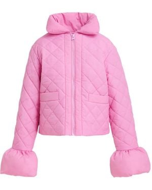 Essentiel Antwerp Kiamond Quilted Padded Jacket - Pink