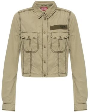 DIESEL G-Roovy Contrast-Stitch Jacket - Natural