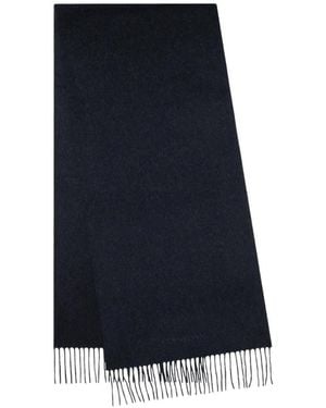 Corneliani Fringed Scarf - Blue