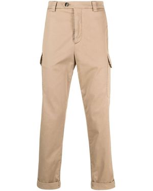 Brunello Cucinelli Slim Cargo Trousers - Natural