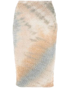 Off-White c/o Virgil Abloh Tie-Dye Pencil Skirt - Natural