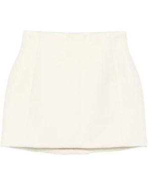 Wardrobe NYC Sculpted Mini Skirt - Natural