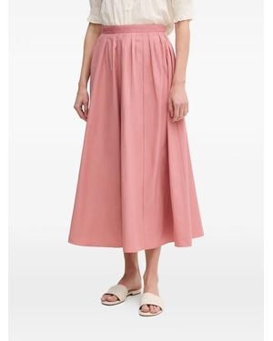 Ouí Falda Midi Acampanada - Rosa