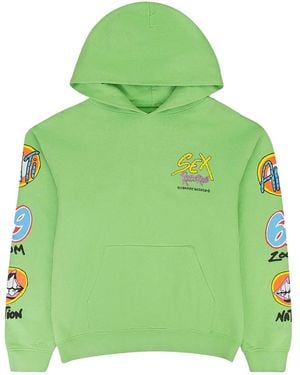 Chrome Hearts Felpa Con Stampa E Cappuccio - Verde