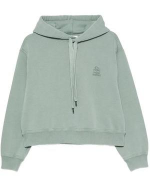 Isabel Marant Salmy Cotton Hoodie - Green