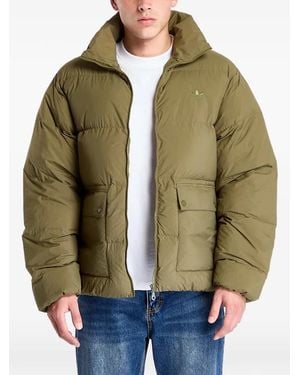 adidas Padded Logo-Embroidered Jacket - Green