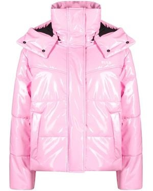 MSGM Quilted Puffer Jacket - Pink