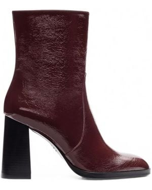 Stuart Weitzman Botas Vera De Charol Con Efecto Arrugado - Morado