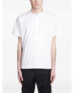 Low Brand Mandarin-Collar T-Shirt - White