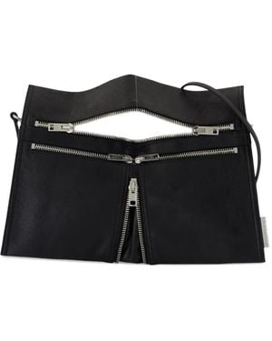 Alexander Wang Mittelgroßer Geo Tote Bag mit Reißverschluss - Schwarz