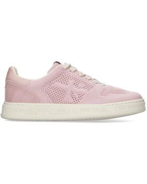 Premiata Quind Sneakers Mit Logo-Patch - Pink