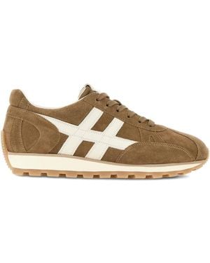 Hogan Wildleder-Sneakers Mit H-Detail - Braun