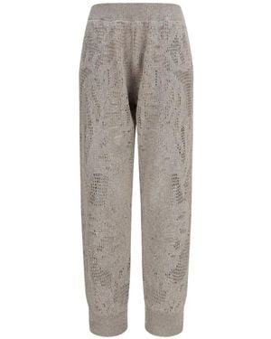 Brunello Cucinelli Dazzling Water Lillies Track Pants - Grey