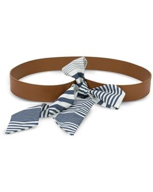 Loro Piana Olina Striped Belt - Brown