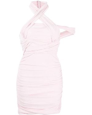 Alexander Wang Halterneck Asymmetric Mini Dress - Pink