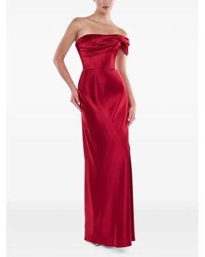 ARAFTU Robe Drapée À Détail De Laçage - Red