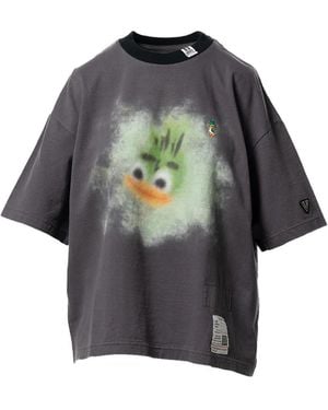Maison Mihara Yasuhiro Printed Ringer T-Shirt - Grey