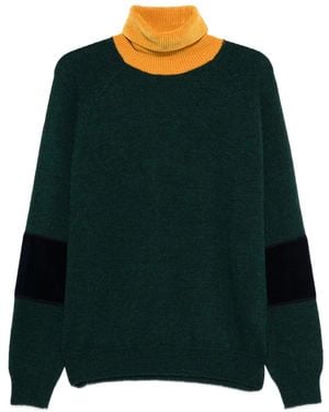 1989 STUDIO Maglione Bicolore - Verde