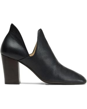 Lemaire Square-Toe Court Shoes - Black