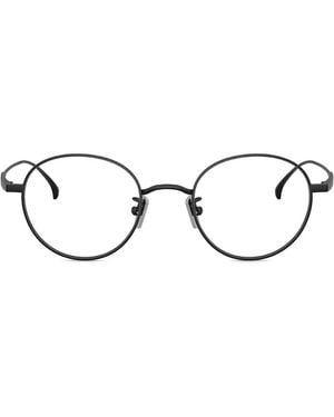 Moncler Brille Mit Rundem Gestell - Schwarz