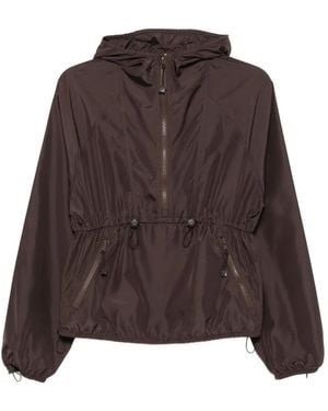 Cecilie Bahnsen Hooded Drawstring Jacket - Brown