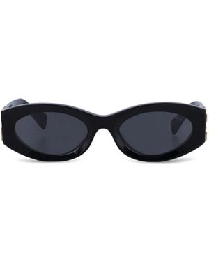 Miu Miu Oval-Frame Sunglasses - Blue
