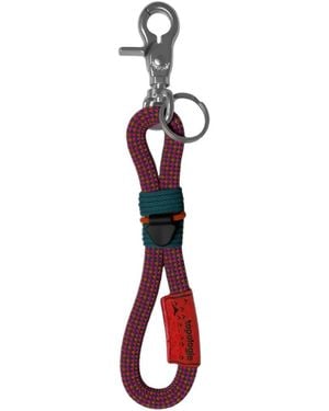 Topologie Woven Lattice-Pattern Key Holder - White