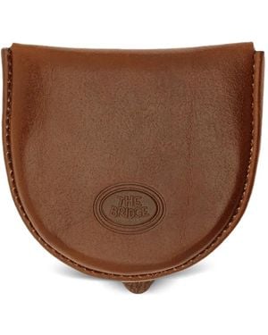 The Bridge Logo-Debossed Leather Coin Purse - Brown