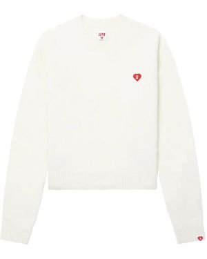 AAPE BY A BATHING AP Heart-Patch Jumper - White