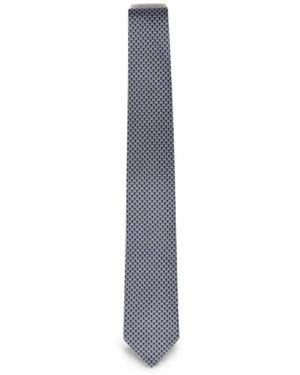 Ferragamo Silk Tie - White