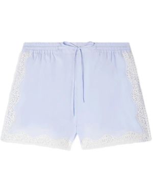 Sandro Lace Detail Shorts - White