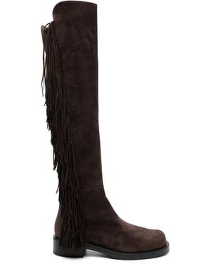 Stuart Weitzman 5050 Bold フリンジ ブーツ - ブラック