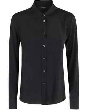 Seventy Long-Sleeve Collared Shirt - Black