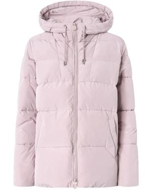 Pinko Quilted Hooded Puffer Jacket - Pink