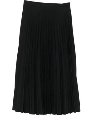 iBlues Iblalamaro Pleated Midi Skirt - Black