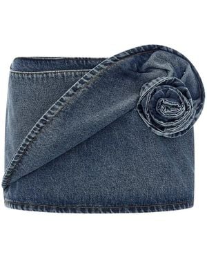 Magda Butrym Denim Mini Skirt - Blue